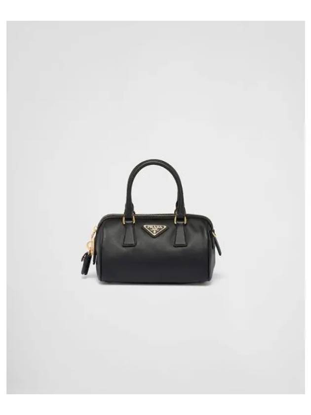 Saffiano Leather Top Handle Shoulder Bag Black - PRADA - BALAAN 2