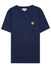 Fox Head Patch Regular Short Sleeve T-Shirt Navy - MAISON KITSUNE - BALAAN 2