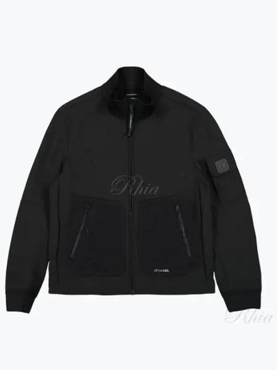 Men's Logo Patch Pocket Zip-Up Jacket Black - CP COMPANY - BALAAN 2