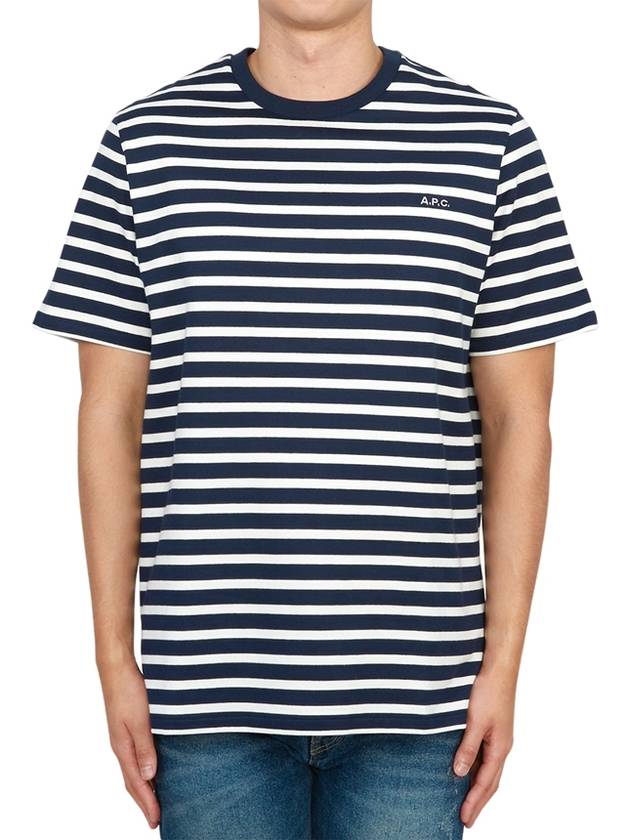 Emilien Short Sleeve T-Shirt Dark Navy Blue - A.P.C. - BALAAN 2