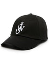 Logo Cotton Canvas Ball Cap Black - JW ANDERSON - BALAAN 1