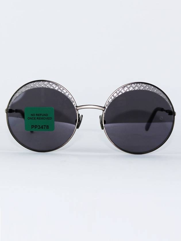 Women's Zenith Lens HANDCRAFTED Round Style Sunglasses Gray BV0190S - BOTTEGA VENETA - BALAAN 1