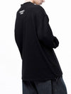 Four Woman Women s M243MT03BK Circular Reverse Sleeve Half Neck Sweatshirt Black - CHANCE'S NOI - BALAAN 4