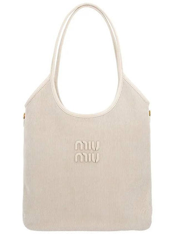 Bag 5BG231 2F81 F0354 Logo Ivy Corduroy Women s Tote - MIU MIU - BALAAN 1