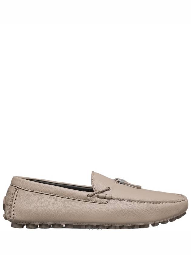 CD Diamond Grained Calfskin Loafers Beige - DIOR - BALAAN 6