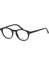 Glasses frame BY5032 001 round horn rim black - BALLY - BALAAN 7