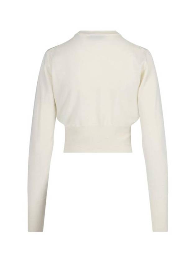 Bea Cropped Cardigan Cream - VIVIENNE WESTWOOD - BALAAN 3