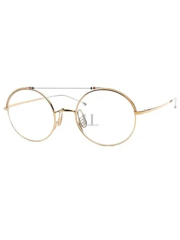 Eyewear Round Eyeglasses Gold - THOM BROWNE - BALAAN 2