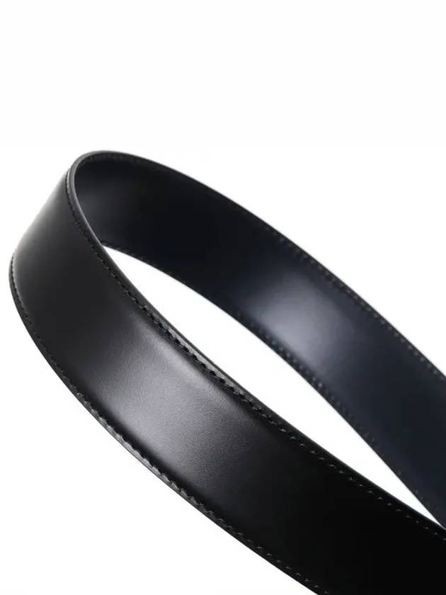 Reversible Gancini Leather Belt Black Navy - SALVATORE FERRAGAMO - BALAAN 7