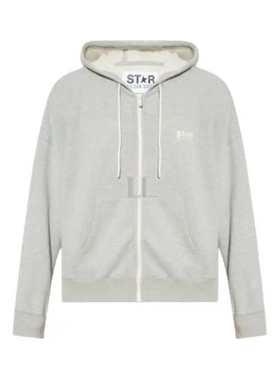 Star Logo Zip-Up Hoodie Melange Grey - GOLDEN GOOSE - BALAAN 2