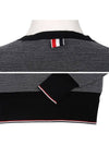 Crew Neck Striped Knit Top Navy - THOM BROWNE - BALAAN 7