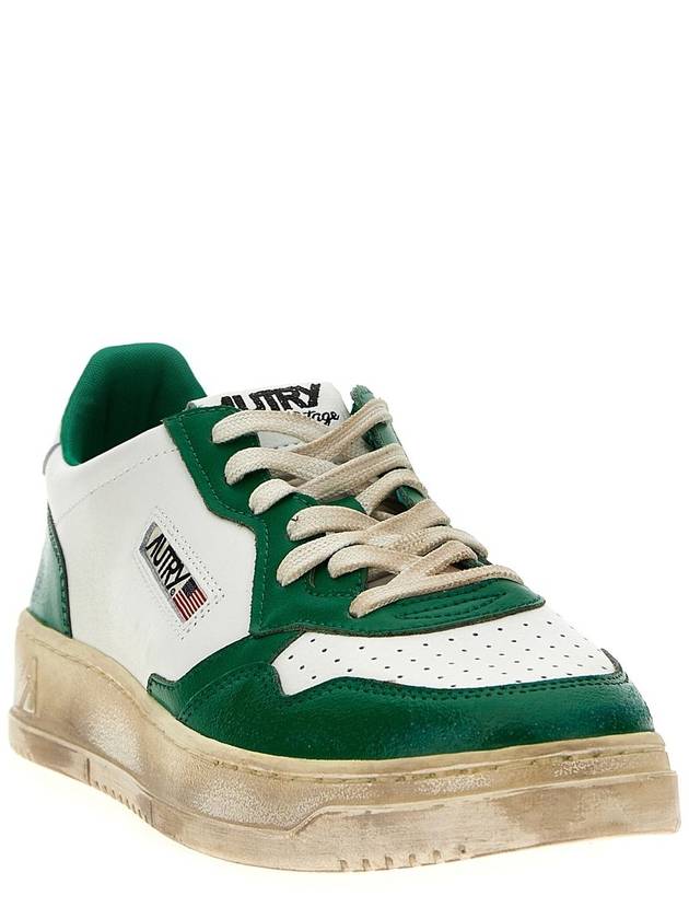 Super Vintage Low Top Sneakers Green - AUTRY - BALAAN 3