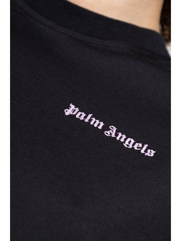 Palm Angels T-shirt With Logo, Women's, Black - PALM ANGELS - BALAAN 5