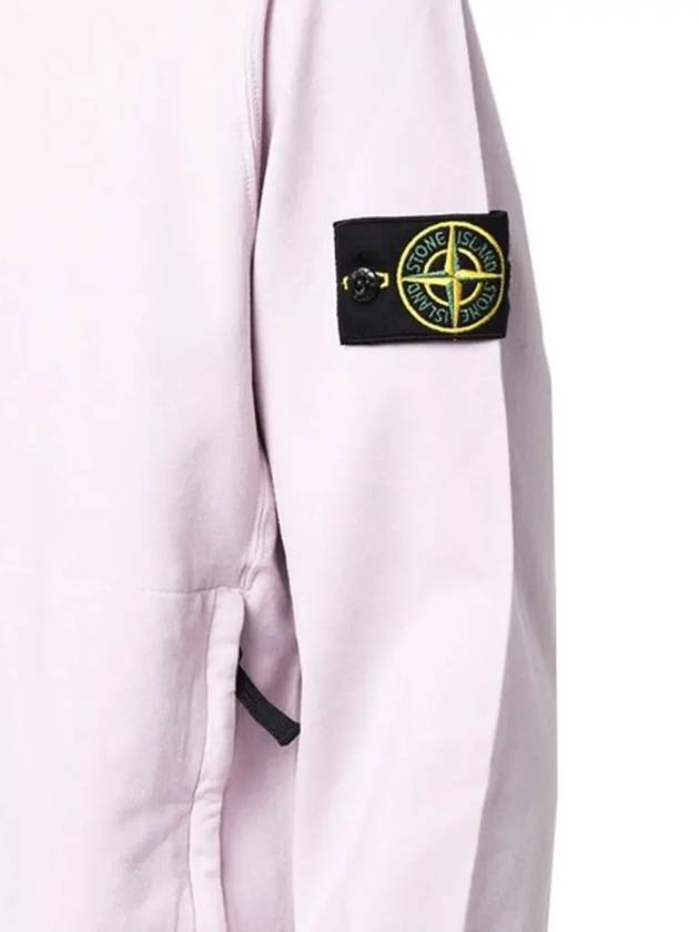 Waffen Patch Cotton Stretch Fleece Sweatshirt Lavender - STONE ISLAND - BALAAN 5