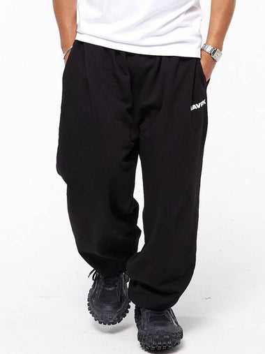 Origin Wide Sweat Jogger Pants Black - MAVRK - BALAAN 1