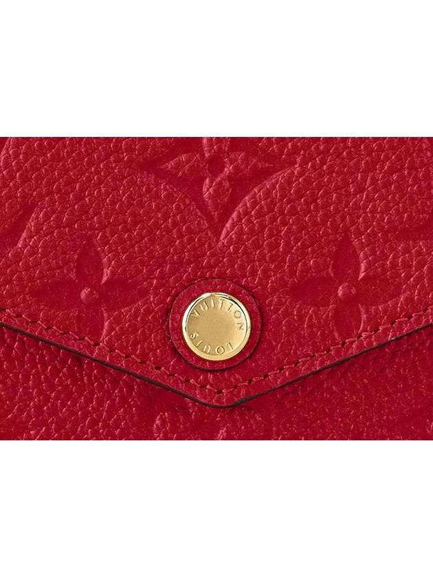 Pochette Felicie Monogram Empreinte Shoulder Bag Scarlet Red - LOUIS VUITTON - BALAAN 7