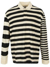 Ato Striped Long Sleeve Polo Shirt - ISABEL MARANT - BALAAN 3