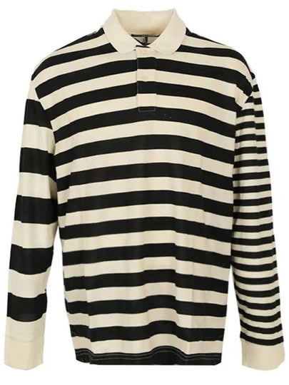 Ato Striped Long Sleeve Polo Shirt - ISABEL MARANT - BALAAN 2