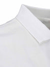 Eddie Cotton Polo Shirt White - BURBERRY - BALAAN 5