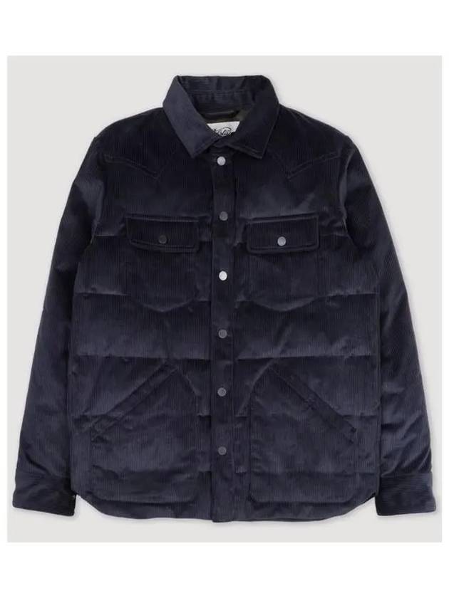 Corduroy Padded Overshirt Navy - VALSTAR - BALAAN 2