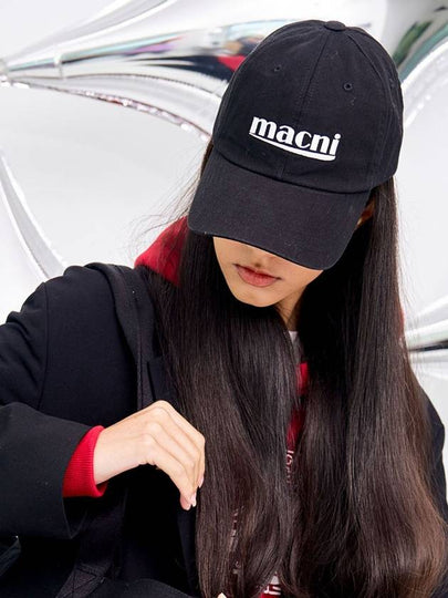 SIGNATURE LOGO BALL CAP BLACK - MACNI - BALAAN 2