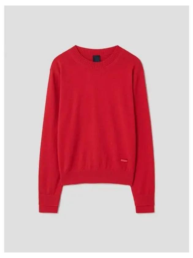 Wool Cash Basic Round Neck Pullover Knit Red Domestic Product GM0024052804838 - JUUN.J - BALAAN 1