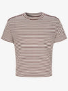 Linen silk striped short sleeve t shirt - RS9SEOUL - BALAAN 3