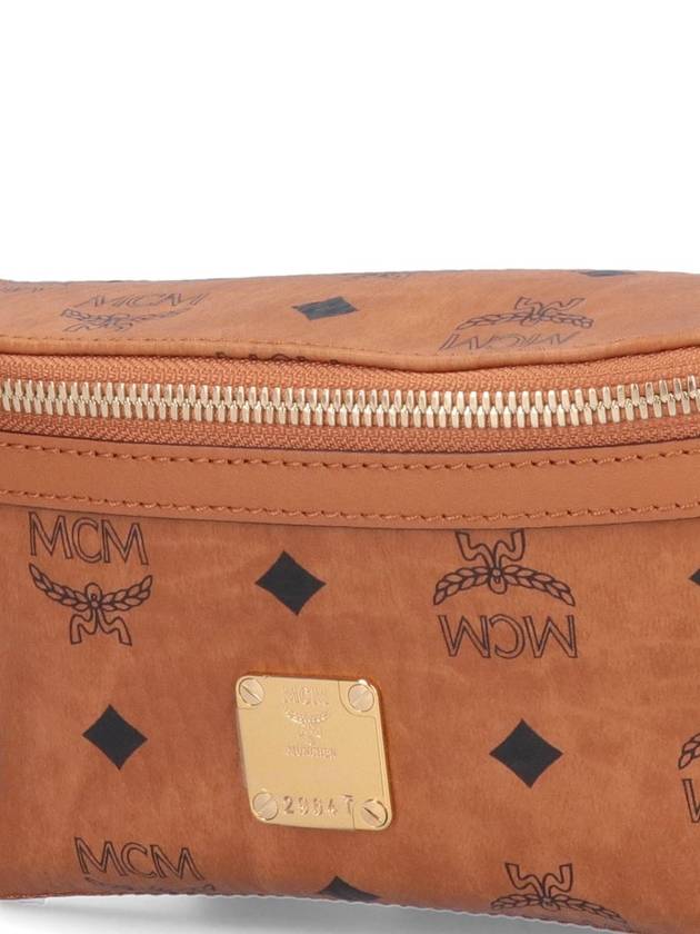 Logo Leather Belt Bag Brown - MCM - BALAAN 6