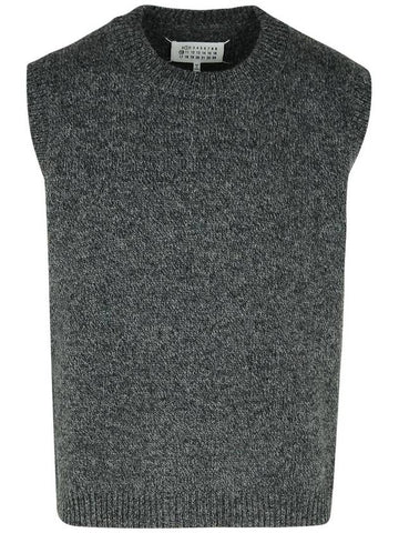 Maison Margiela Grey Wool Vest - MAISON MARGIELA - BALAAN 1