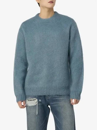 Mohair Jumper Knit Top Powder Blue - GOLDEN GOOSE - BALAAN 2