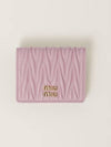 Materasse half wallet card pink women s - MIU MIU - BALAAN 1