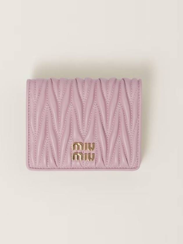 Materasse half wallet card pink women s - MIU MIU - BALAAN 1