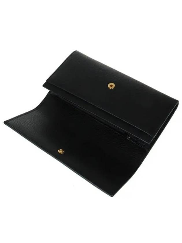 GG Marmont Continental Leather Long Wallet Black - GUCCI - BALAAN 7