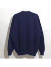 Women's Free Embroidery Distressed Sweatshirt Navy - BALENCIAGA - BALAAN 3