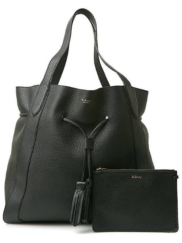 Heavy Grain Millie Tote Bag Black - MULBERRY - BALAAN 2