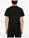 Logo Patch Short Sleeve T-Shirt Black - STONE ISLAND - BALAAN 3