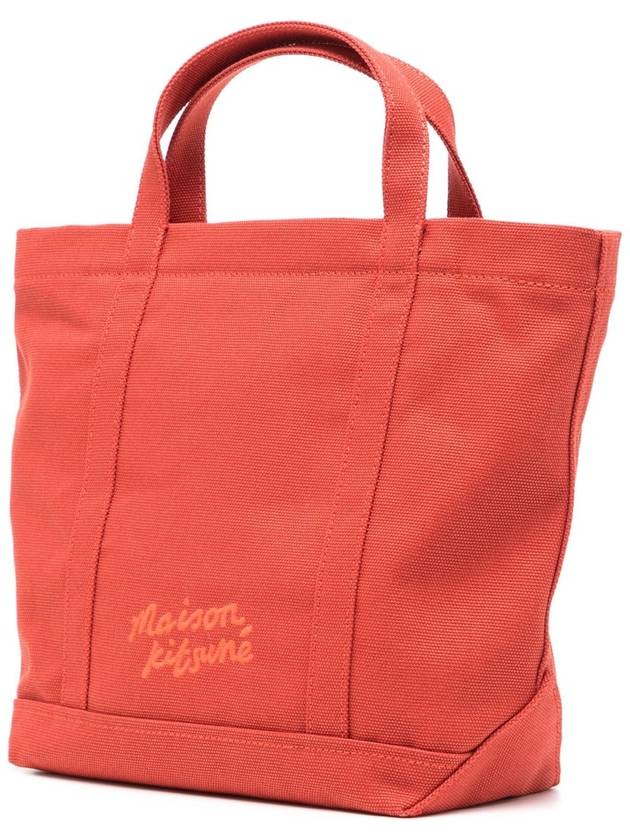 Bold Fox Head Mini Tote Bag Red - MAISON KITSUNE - BALAAN 6