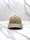 Original GG Web Supreme Canvas Baseball Ball Cap Beige Ebony - GUCCI - BALAAN 7