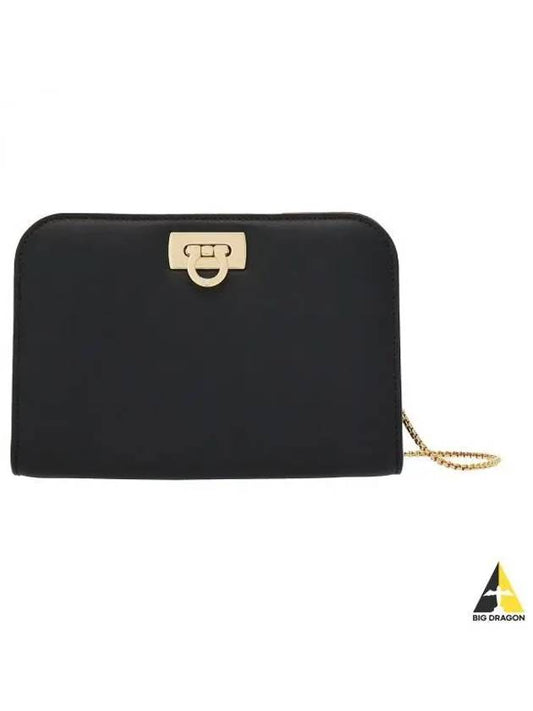 Diana Small Clutch Bag Black - SALVATORE FERRAGAMO - BALAAN 2