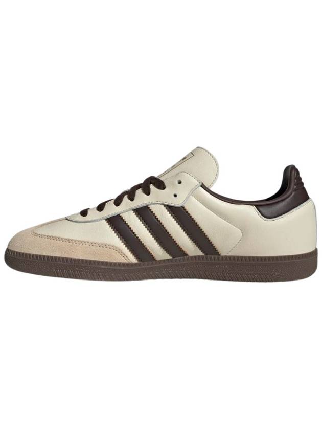 Samba OG Low Top Sneakers Cream White Dark Brown - ADIDAS - BALAAN 3