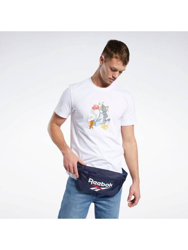 Retro Logo Belt Bag Navy - REEBOK - BALAAN.