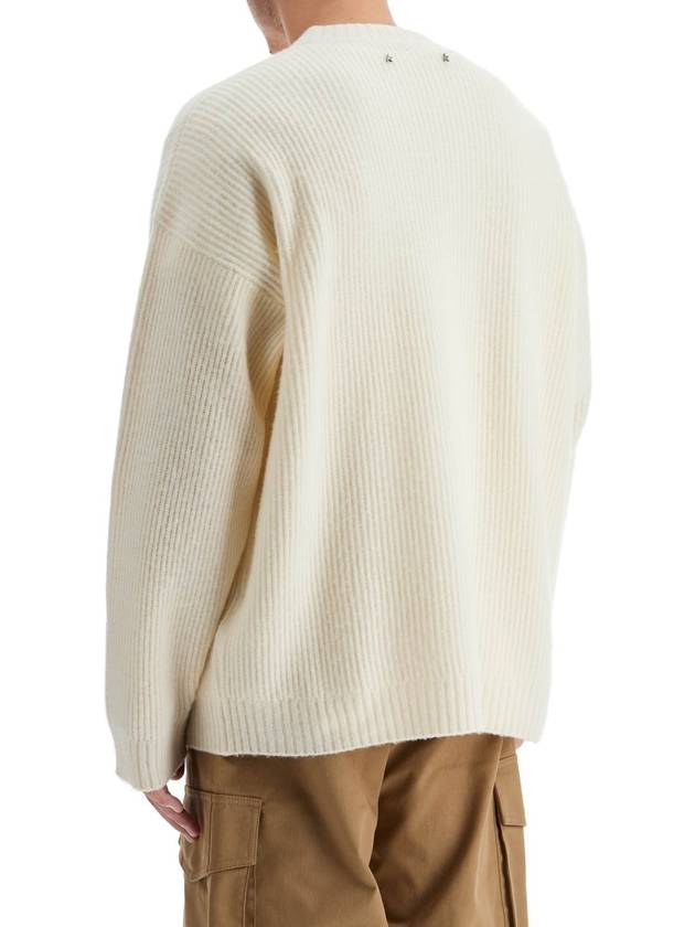 ribbed knit top white - GOLDEN GOOSE - BALAAN 4