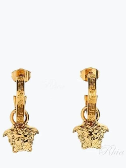 La Medusa Brass Earrings Gold - VERSACE - BALAAN 2