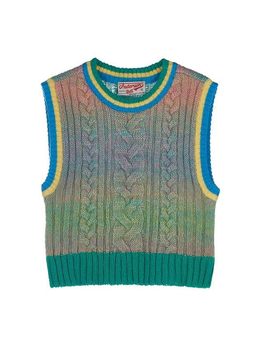 Jess Gradient Cable Knit Vest - ANDERSSON BELL - BALAAN 1