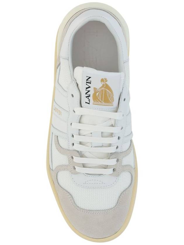 Clay Lace-Up Low Top Sneakers White - LANVIN - BALAAN 5