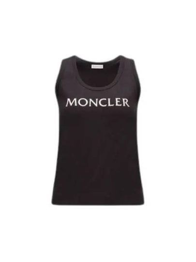 Logo Print Sleeveless Black - MONCLER - BALAAN 2