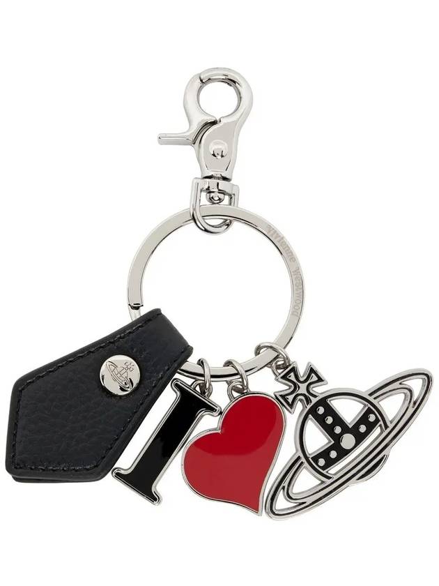 Biogreen I Love Orb Saffiano Key Holder Black - VIVIENNE WESTWOOD - BALAAN 2