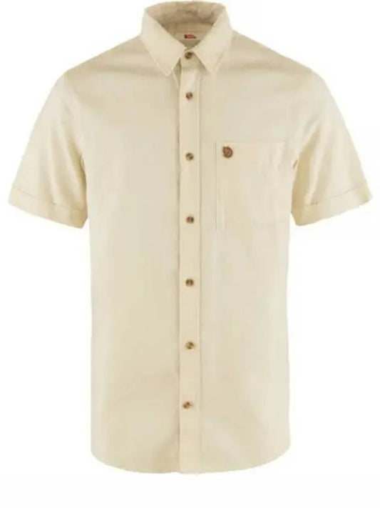 Men s OVIK Travel Shirt Short Sleeve 87039113 SS M - FJALL RAVEN - BALAAN 1