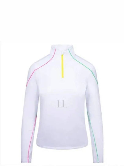 Women'S Sun Shield Quarter Zip Long Sleeve T-Shirt White - G/FORE - BALAAN 2