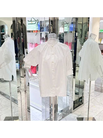 Puff Blouse 34 White 4ET1458 - DIOR - BALAAN 1